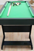 New 6 Ft Folding Pool Table with Accessories – Portable & Easy Setup Billiards Table 72FPT - with | Sold by Uncle Wiener's Wholesale
