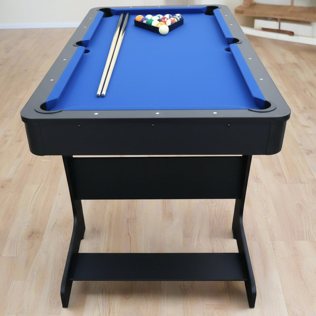New 6 Ft Folding Pool Table with Accessories – Portable & Easy Setup Billiards Table 72FPT - with | Sold by Uncle Wiener's Wholesale