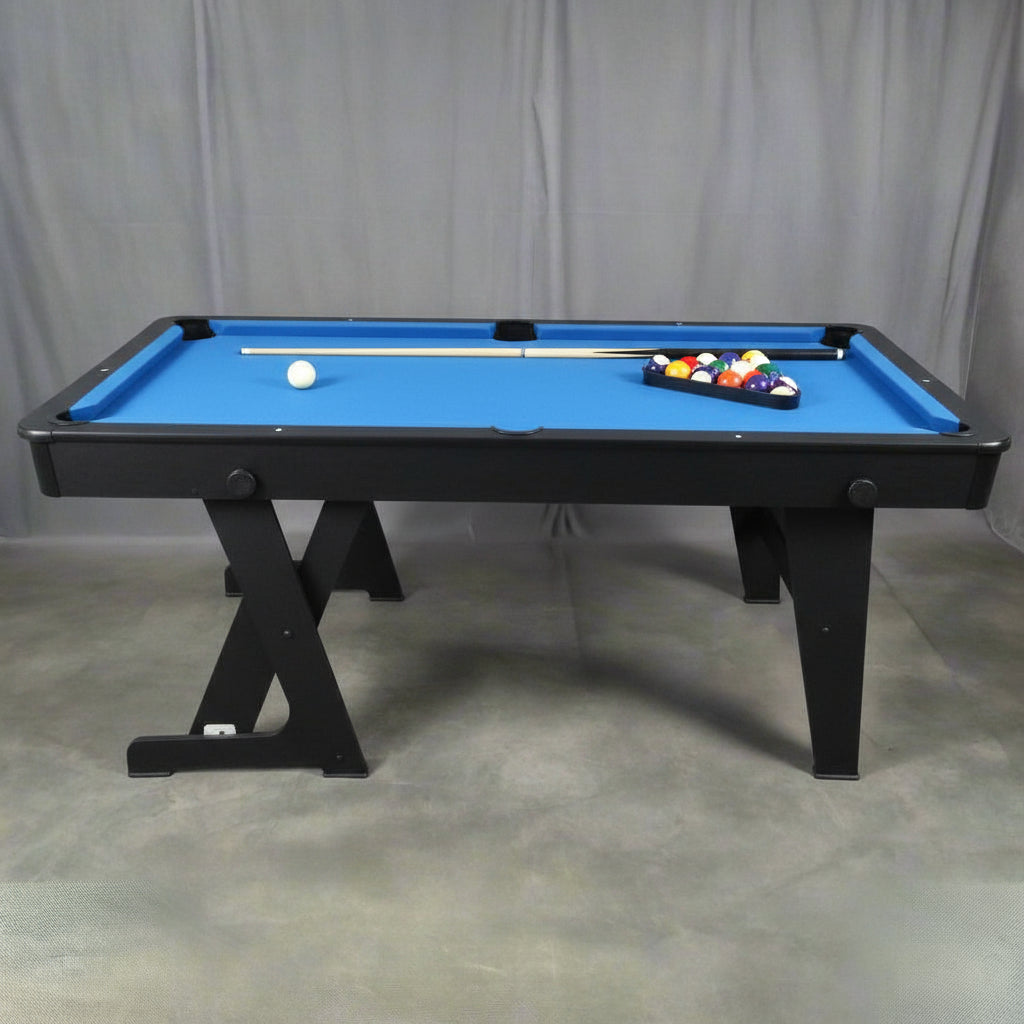 New 6 Ft Folding Pool Table with Accessories – Portable & Easy Setup Billiards Table 72FPT - with | Sold by Uncle Wiener's Wholesale