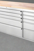 6 FT STAINLESS STEEL 15 DRAWER TOOL BENCH HTC7215W - with | Sold by Uncle Wiener's Wholesale