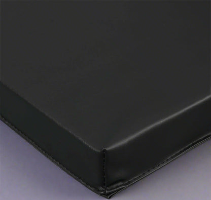 Foldable 6x2 Ft Black Yoga Gym Mat

Tri-Fold Compact Exercise Mat Side View

Closed Tri-Fold Fitness Mat for Storage

Yoga Mat Folded in Black EPE Foam

Portable Mat with Carry Handles