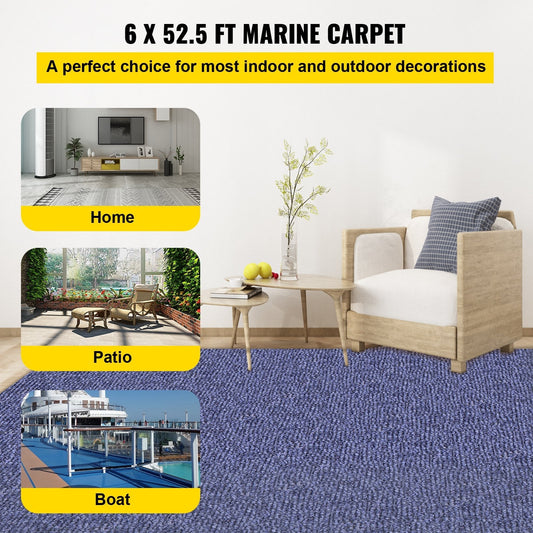 Waterproof marine carpet roll – 6 ft x 52.5 ft, deep blue
Boat deck carpet – non-slip outdoor marine-grade flooring
UV-resistant blue outdoor carpet for patio and marine use
Easy install marine carpet – cuttable and ribbed texture