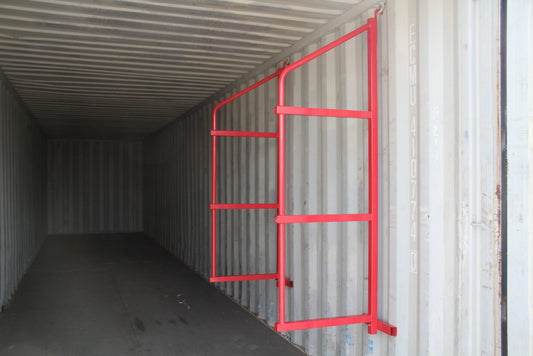 Heavy-Duty 6-Piece Metal Sea Container Shelving Kit

Industrial Rack Kit for Storage Containers and Garages

Heavy Load Metal Storage Shelves Installed in Container

Durable Red Metal Shelves for Shipping Containers

Complete Container Rack and Shelf Kit 6175491