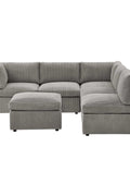 6-Piece Corduroy Sectional Sofa in Dark Gray – Front View

Modular Living Room Sofa Set with Plush Ribbed Upholstery

Light Gray Corduroy Sectional Sofa – Modern Design

Configurable Corduroy Sectional Couch – 6 Pieces

Contemporary Plush Sofa with Deep Seating for Living Room