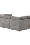 6-Piece Corduroy Sectional Sofa in Dark Gray – Front View

Modular Living Room Sofa Set with Plush Ribbed Upholstery

Light Gray Corduroy Sectional Sofa – Modern Design

Configurable Corduroy Sectional Couch – 6 Pieces

Contemporary Plush Sofa with Deep Seating for Living Room