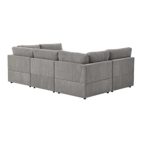 6-Piece Corduroy Sectional Sofa in Dark Gray – Front View

Modular Living Room Sofa Set with Plush Ribbed Upholstery

Light Gray Corduroy Sectional Sofa – Modern Design

Configurable Corduroy Sectional Couch – 6 Pieces

Contemporary Plush Sofa with Deep Seating for Living Room