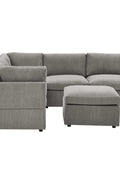 6-Piece Corduroy Sectional Sofa in Dark Gray – Front View

Modular Living Room Sofa Set with Plush Ribbed Upholstery

Light Gray Corduroy Sectional Sofa – Modern Design

Configurable Corduroy Sectional Couch – 6 Pieces

Contemporary Plush Sofa with Deep Seating for Living Room