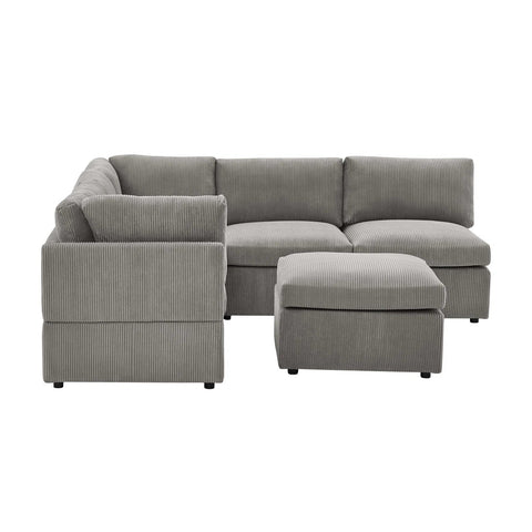 6-Piece Corduroy Sectional Sofa in Dark Gray – Front View

Modular Living Room Sofa Set with Plush Ribbed Upholstery

Light Gray Corduroy Sectional Sofa – Modern Design

Configurable Corduroy Sectional Couch – 6 Pieces

Contemporary Plush Sofa with Deep Seating for Living Room