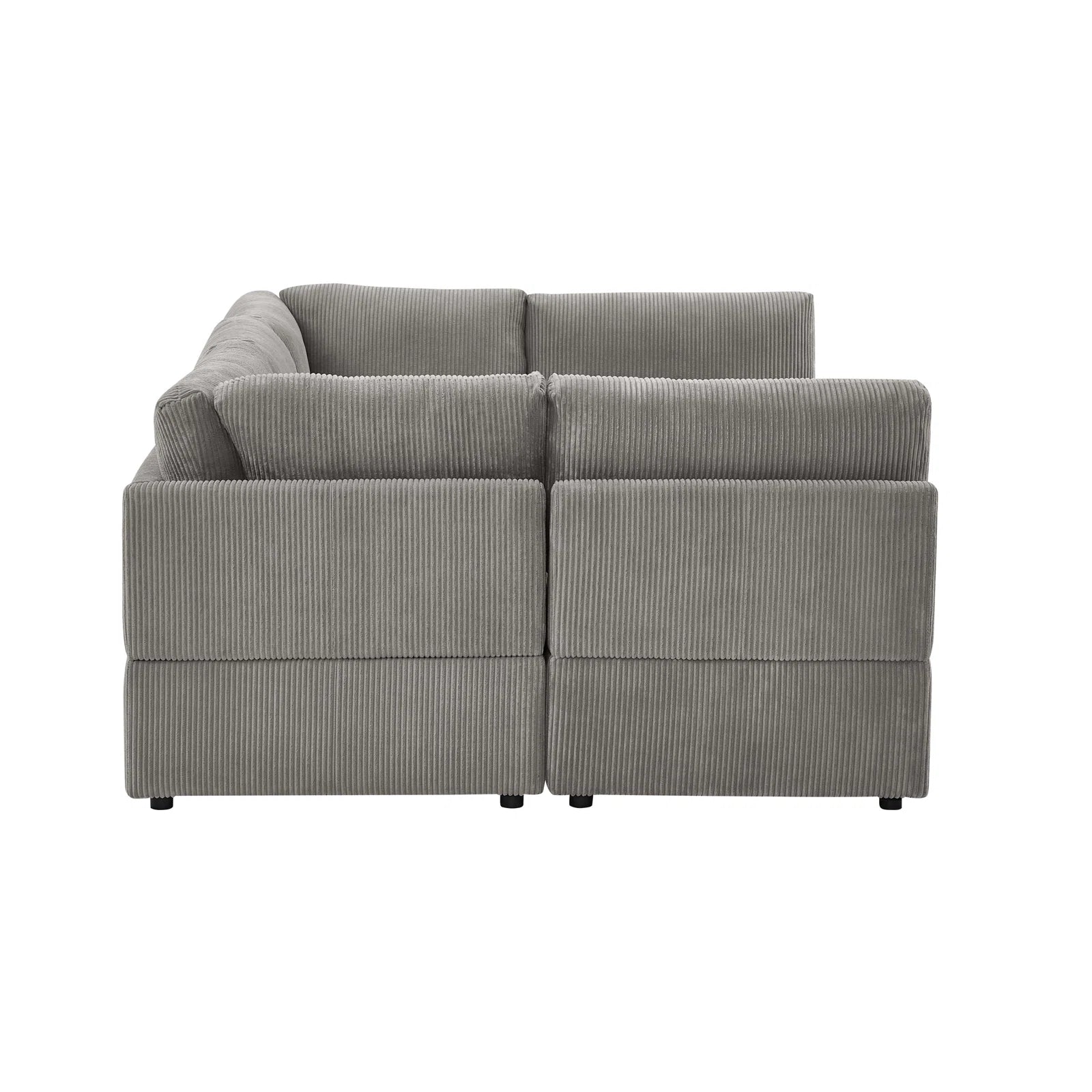 6-Piece Corduroy Sectional Sofa in Dark Gray – Front View

Modular Living Room Sofa Set with Plush Ribbed Upholstery

Light Gray Corduroy Sectional Sofa – Modern Design

Configurable Corduroy Sectional Couch – 6 Pieces

Contemporary Plush Sofa with Deep Seating for Living Room