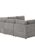 6-Piece Corduroy Sectional Sofa in Dark Gray – Front View

Modular Living Room Sofa Set with Plush Ribbed Upholstery

Light Gray Corduroy Sectional Sofa – Modern Design

Configurable Corduroy Sectional Couch – 6 Pieces

Contemporary Plush Sofa with Deep Seating for Living Room
