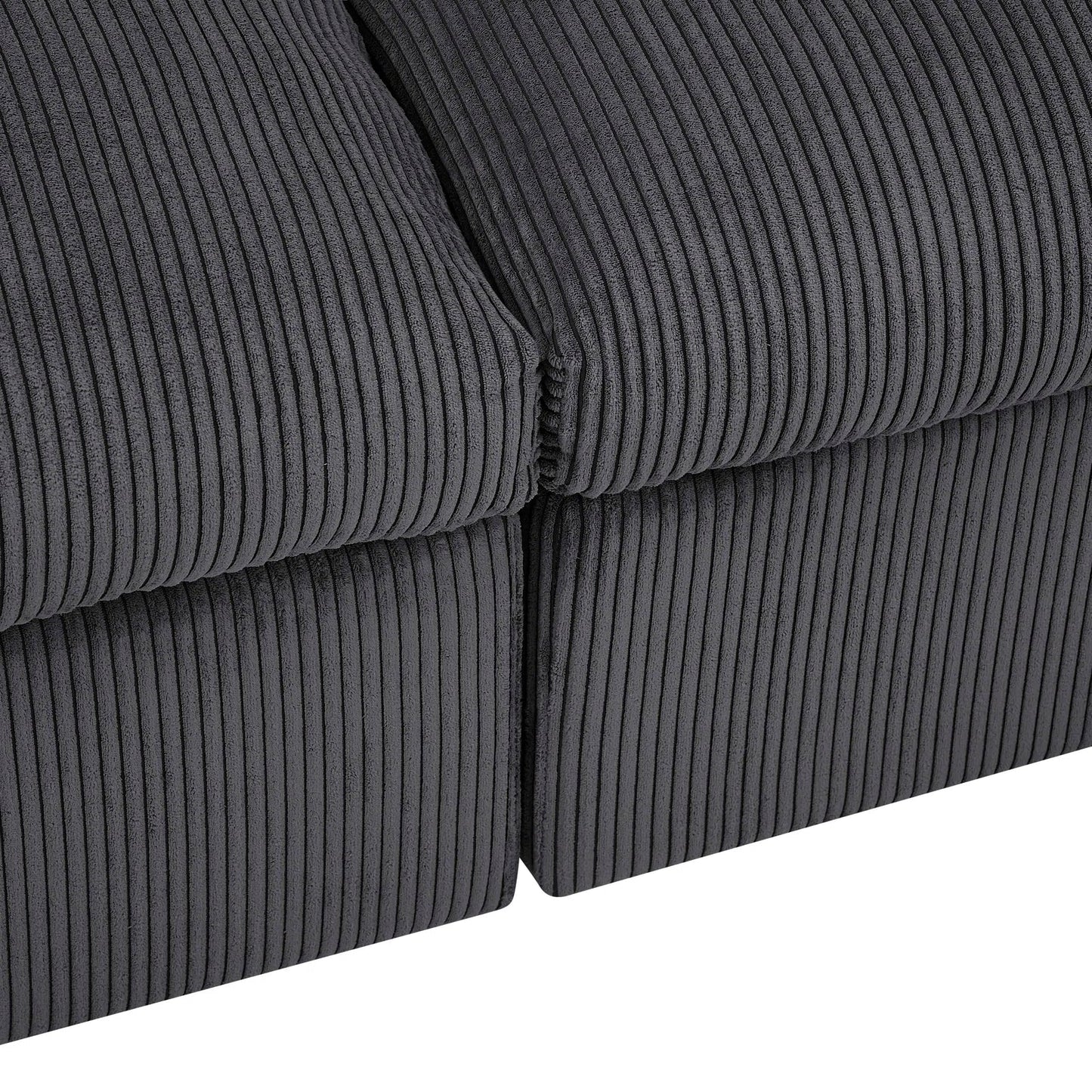 6-Piece Corduroy Sectional Sofa in Dark Gray – Front View

Modular Living Room Sofa Set with Plush Ribbed Upholstery

Light Gray Corduroy Sectional Sofa – Modern Design

Configurable Corduroy Sectional Couch – 6 Pieces

Contemporary Plush Sofa with Deep Seating for Living Room