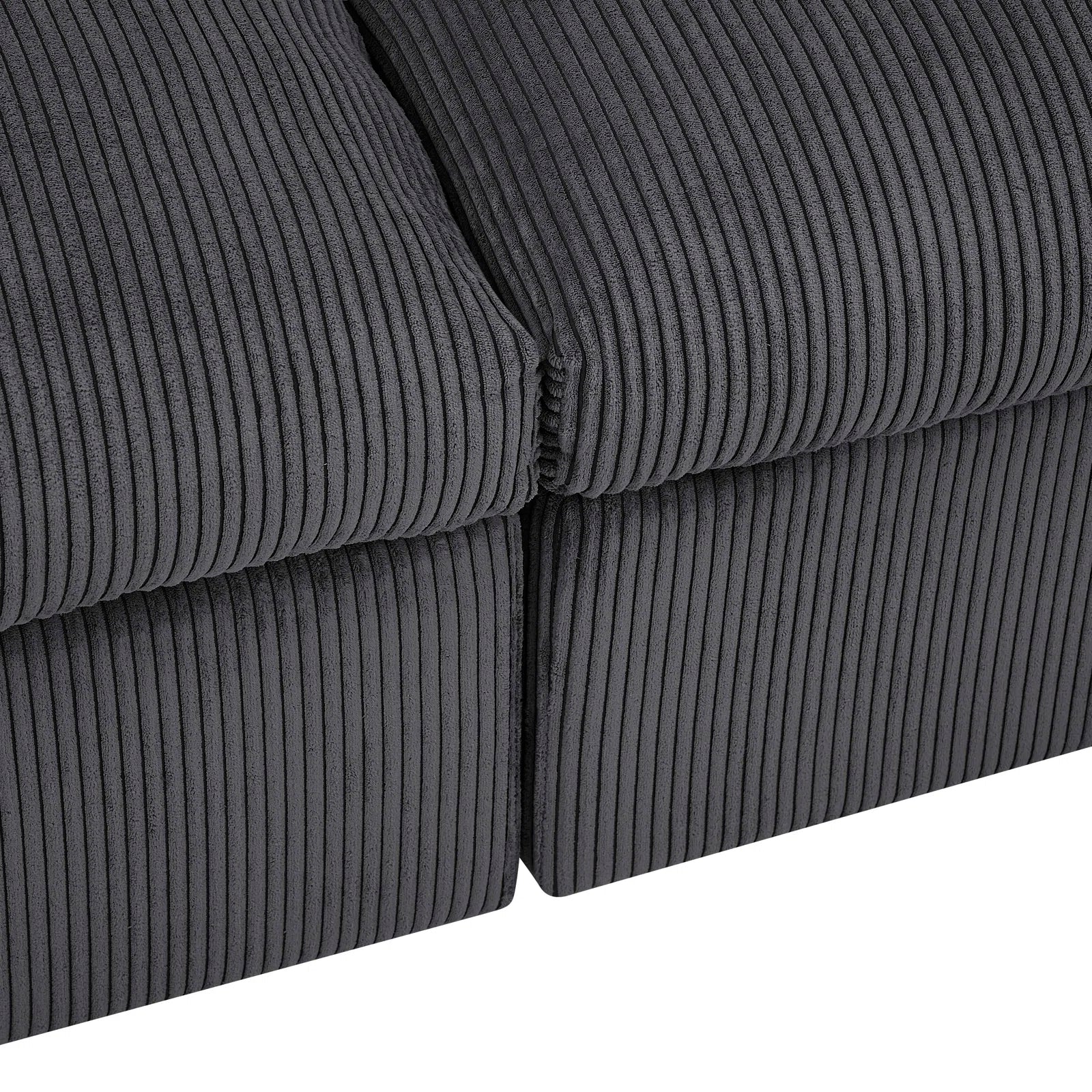 6-Piece Corduroy Sectional Sofa in Dark Gray – Front View

Modular Living Room Sofa Set with Plush Ribbed Upholstery

Light Gray Corduroy Sectional Sofa – Modern Design

Configurable Corduroy Sectional Couch – 6 Pieces

Contemporary Plush Sofa with Deep Seating for Living Room