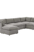 6-Piece Corduroy Sectional Sofa in Dark Gray – Front View

Modular Living Room Sofa Set with Plush Ribbed Upholstery

Light Gray Corduroy Sectional Sofa – Modern Design

Configurable Corduroy Sectional Couch – 6 Pieces

Contemporary Plush Sofa with Deep Seating for Living Room