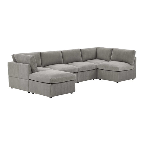 6-Piece Corduroy Sectional Sofa in Dark Gray – Front View

Modular Living Room Sofa Set with Plush Ribbed Upholstery

Light Gray Corduroy Sectional Sofa – Modern Design

Configurable Corduroy Sectional Couch – 6 Pieces

Contemporary Plush Sofa with Deep Seating for Living Room