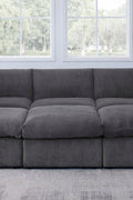 6-Piece Corduroy Sectional Sofa in Dark Gray – Front View

Modular Living Room Sofa Set with Plush Ribbed Upholstery

Light Gray Corduroy Sectional Sofa – Modern Design

Configurable Corduroy Sectional Couch – 6 Pieces

Contemporary Plush Sofa with Deep Seating for Living Room