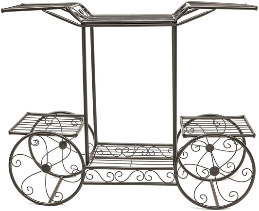 NEW 6 Tier Flower Pot Plant Holder &amp; Garden Cart Display Rack XY375C - with | Sold by Uncle Wiener's Wholesale