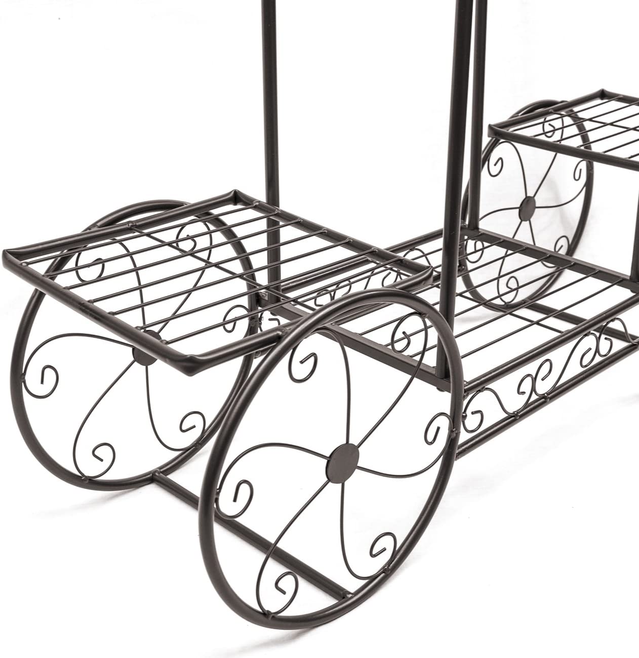NEW 6 Tier Flower Pot Plant Holder &amp; Garden Cart Display Rack XY375C - with | Sold by Uncle Wiener's Wholesale