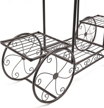 NEW 6 Tier Flower Pot Plant Holder &amp; Garden Cart Display Rack XY375C - with | Sold by Uncle Wiener's Wholesale