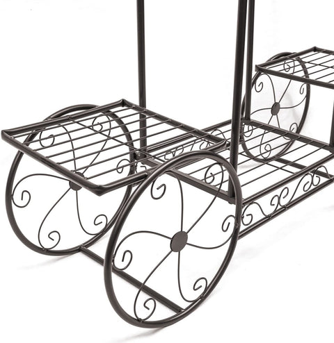 NEW 6 Tier Flower Pot Plant Holder &amp; Garden Cart Display Rack XY375C - with | Sold by Uncle Wiener's Wholesale