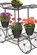 NEW 6 Tier Flower Pot Plant Holder &amp; Garden Cart Display Rack XY375C - with | Sold by Uncle Wiener's Wholesale