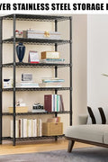 6-Tier Adjustable Wire Metal Shelving Rack – Full View

Heavy-Duty Garage Organizer Rack – Side Angle

Adjustable Wire Shelving – Assembly Guide Diagram

Industrial Metal Storage Rack – Loaded with Storage Bins

Garage Shelving Rack – Displayed in Workshop Setting