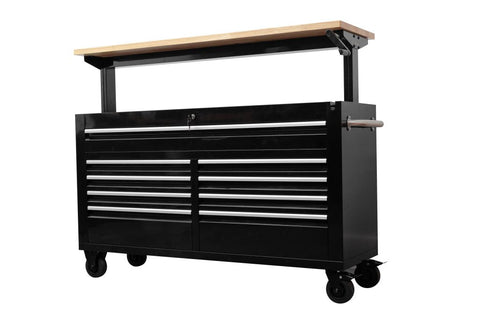 New 60 - Inch Siebel Adjustable Top 9 - Drawer Tool Bench – Heavy - Duty Workstation with Storage 6010AT - with | Sold by Uncle Wiener's Wholesale