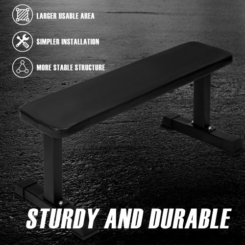 Flat Weight Gym Bench – Side View

High-Density Foam Padded Top

Gym Bench for Strength Training Workouts

Full-Body Workout Demonstration

Compact Heavy-Duty Home Gym Bench