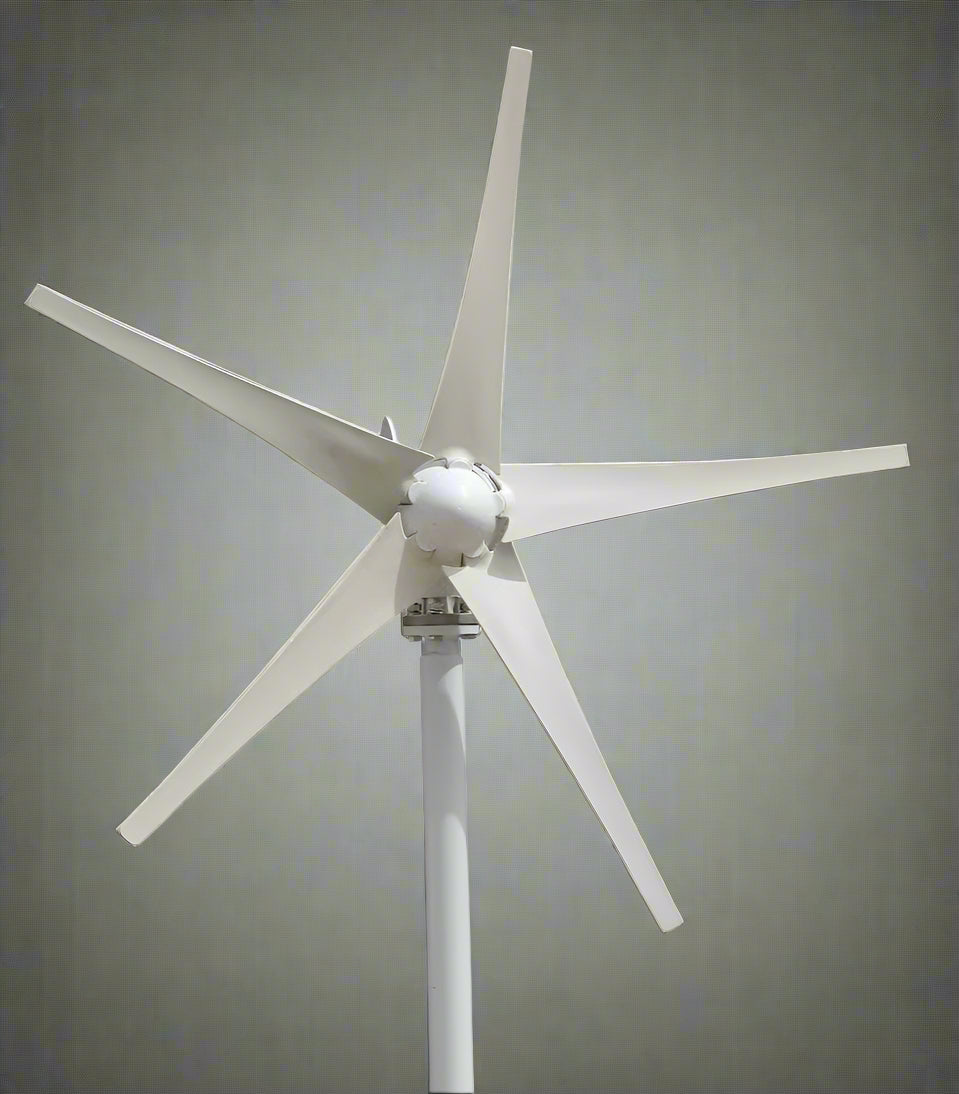 600W wind turbine generator with 5 blades and white casing

off-grid 12V wind turbine for renewable energy use

wind energy kit with 20A charger for RVs and cabins

DIY wind power system setup with 5-blade turbine