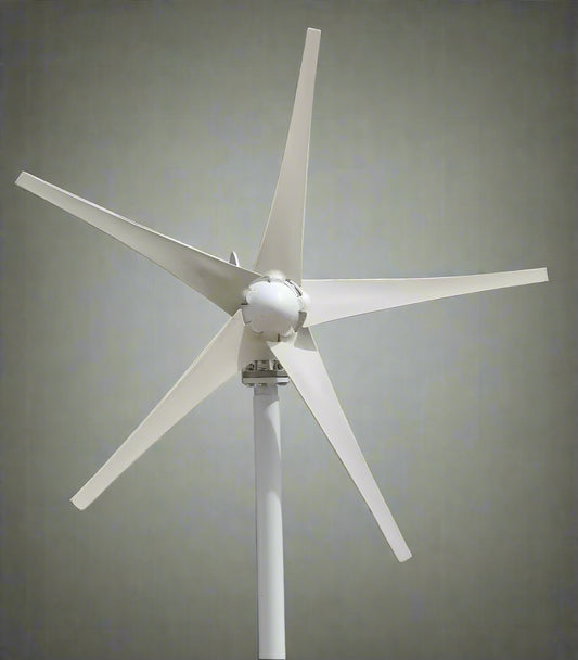 600W wind turbine generator with 5 blades and white casing

off-grid 12V wind turbine for renewable energy use

wind energy kit with 20A charger for RVs and cabins

DIY wind power system setup with 5-blade turbine