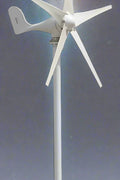600W wind turbine generator with 5 blades and white casing

off-grid 12V wind turbine for renewable energy use

wind energy kit with 20A charger for RVs and cabins

DIY wind power system setup with 5-blade turbine