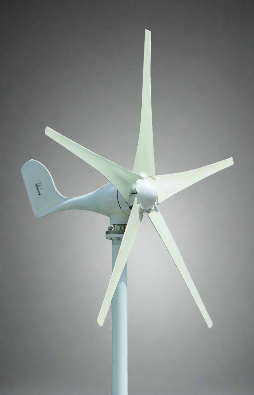 600W wind turbine generator with 5 blades and white casing

off-grid 12V wind turbine for renewable energy use

wind energy kit with 20A charger for RVs and cabins

DIY wind power system setup with 5-blade turbine