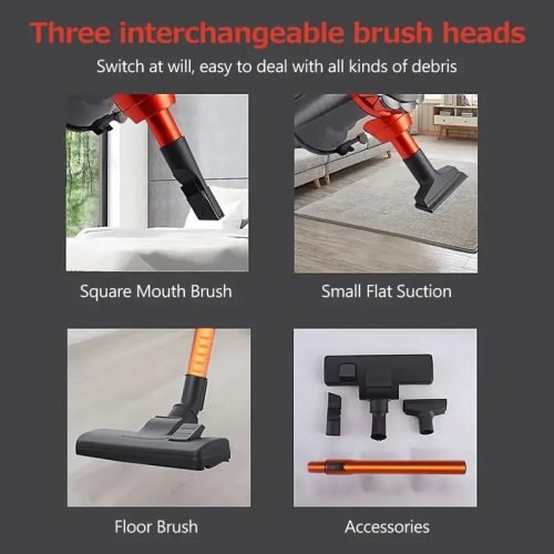 600W Compact Vacuum Cleaner with HEPA Filter – Full View

Bagless Multi-Surface Vacuum for Carpets, Rugs & Hard Floors

Lightweight Vacuum Cleaner with Attachments

Dust Container and HEPA Filter Components

Vacuum Packaging and Accessories Overview

Easy-to-Store Compact Vacuum for Small Spaces

High Suction Cyclonic HEPA Vacuum Close-Up