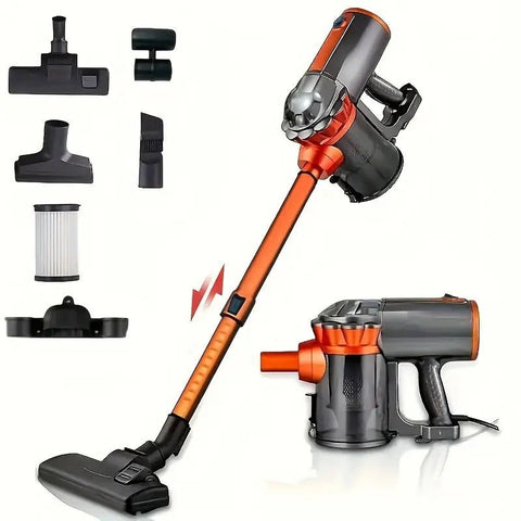 600W Compact Vacuum Cleaner with HEPA Filter – Full View

Bagless Multi-Surface Vacuum for Carpets, Rugs & Hard Floors

Lightweight Vacuum Cleaner with Attachments

Dust Container and HEPA Filter Components

Vacuum Packaging and Accessories Overview

Easy-to-Store Compact Vacuum for Small Spaces

High Suction Cyclonic HEPA Vacuum Close-Up
