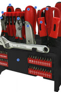 New 61 - Piece Tool Kit with Storage Rack – Hand Tools, Screwdrivers, Bits, Pliers, Wrench, Precision Set - with | Sold by Uncle Wiener's Wholesale