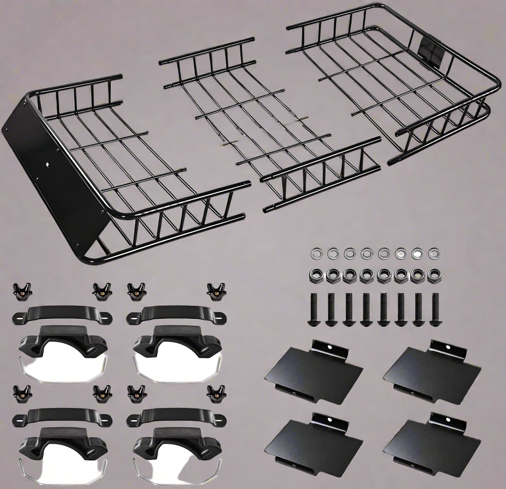 64 inch universal roof rack cargo carrier top view
HLA37 luggage extension bar mounted on SUV
Side profile of heavy-duty steel roof rack
Weather-resistant cargo carrier bar for vehicles
Roof rack extension with mounting brackets and hardware