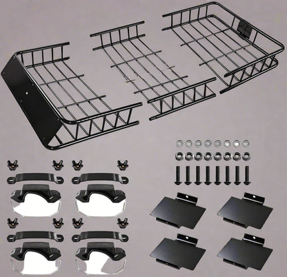 64 inch universal roof rack cargo carrier top view
HLA37 luggage extension bar mounted on SUV
Side profile of heavy-duty steel roof rack
Weather-resistant cargo carrier bar for vehicles
Roof rack extension with mounting brackets and hardware