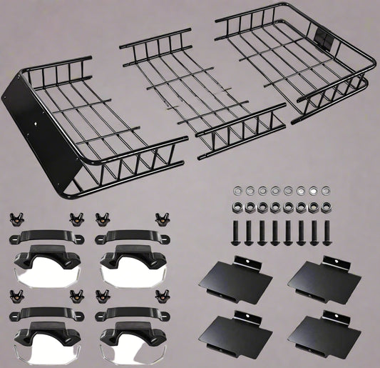 64 inch universal roof rack cargo carrier top view
HLA37 luggage extension bar mounted on SUV
Side profile of heavy-duty steel roof rack
Weather-resistant cargo carrier bar for vehicles
Roof rack extension with mounting brackets and hardware