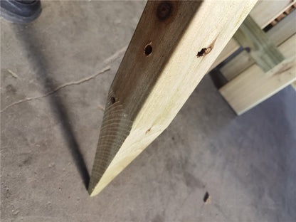 6.6ft treated wood fence post installed along garden

Close-up of outdoor wood fence slats

Pressure-treated fencing support in landscaped backyard

Vertical fence post – brown wood tone

Privacy wood fence with decorative pickets