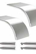 New 66" Smooth Truck Fenders – 304 Stainless Steel Pair with Mounting Kit | 16 - Gauge Half Fender, Universal Fit P250523 - with | Sold by Uncle Wiener's Wholesale