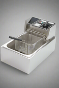 “Double tank electric countertop fryer for commercial kitchen”

“6L and 12L stainless steel deep fryers with baskets”

“Small electric fryer for deli and light-duty food prep”

“Compact plug-in fryer with temperature control”