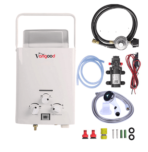 NEW 6L PORTABLE TANKLESS HOT WATER HEATER KIT 4112022 - with | Sold by Uncle Wiener's Wholesale