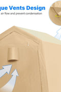 Heavy-Duty Fabric Storage Buildings ��� 6x6, 7x12, and 13x20 ft Car Shelters with Beige PE Cover and Galvanized