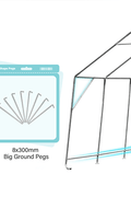 Heavy-Duty Fabric Storage Buildings ��� 6x6, 7x12, and 13x20 ft Car Shelters with Beige PE Cover and Galvanized