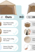 Heavy-Duty Fabric Storage Buildings ��� 6x6, 7x12, and 13x20 ft Car Shelters with Beige PE Cover and Galvanized