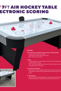 7 FT AIR HOCKEY TABLE & ELECTRONIC SCORING - with | Sold by Uncle Wiener's Wholesale