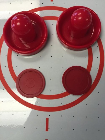 7ft 4-in-1 game table with pool, air hockey, table tennis, and dining top
Convertible multi-game table with storage for accessories
Full-size game table with air hockey surface and blower motor
Modern black and wood game table for family entertainment