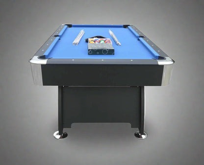 7 FT POOL GAMES TABLE & BALL RETURN FULL SIZED TABLE - with GREEN TOP | Sold by Uncle Wiener's Wholesale