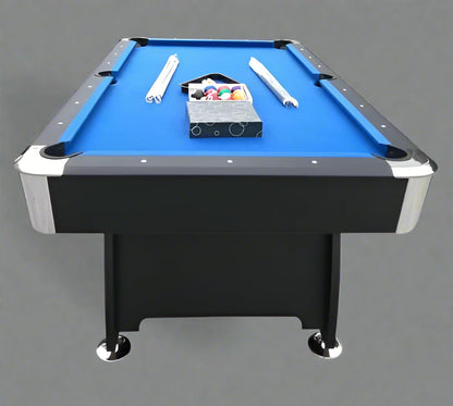 7 FT POOL GAMES TABLE & BALL RETURN FULL SIZED TABLE - with GREEN TOP | Sold by Uncle Wiener's Wholesale
