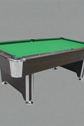 7 FT POOL GAMES TABLE & BALL RETURN FULL SIZED TABLE - with GREEN TOP | Sold by Uncle Wiener's Wholesale