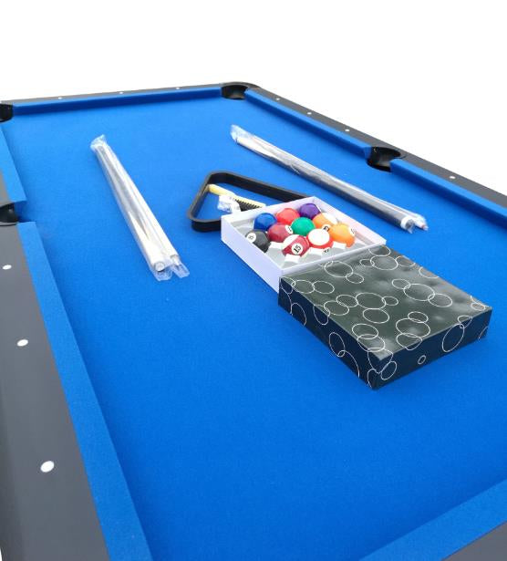 7 FT POOL GAMES TABLE & BALL RETURN FULL SIZED TABLE - with GREEN TOP | Sold by Uncle Wiener's Wholesale